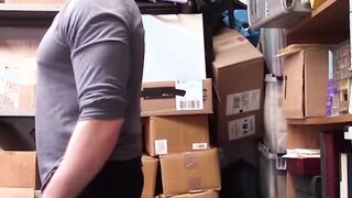 Chubby shoplifter Gets Banged Hard by BBC security officer