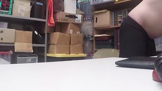 Chubby shoplifter Gets Banged Hard by BBC security officer