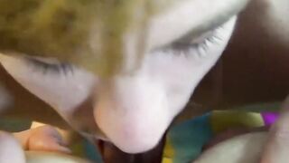 A young pale guy licks his friends asshole after sucking off of him