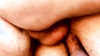 Two bearded homos suck cock and bare fuck outdoors