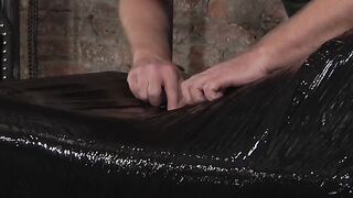 Loveable twink gets ducktaped all over only to be jacked off