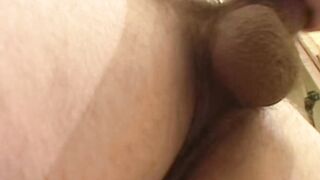 Throbbing cock jock shooting all is loads on the toilet