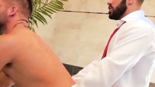 Classy dudes decide to do some hardcore banging after work