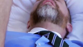 Executive stuffing his employee with his big cock after work