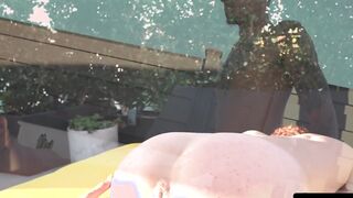 Romeo whips out his dick allowing butt boy Sage Anson to start working his massive sh