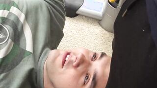 Horny Dr Wolf worked out the hard thick cock and big balls of Marcus Rivers