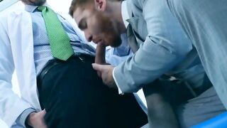 After blowing out the patient Dr Franky Fox drilled doggystyle