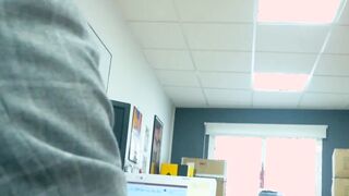 Diego Reyes and Marco Napoli two coworkers are arguing in the office
