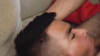 Gay Latino anal creampied following bareback with stepbrother