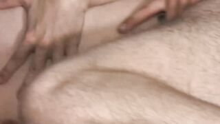 Stepdad eats his ass to prepare him for the harsh pounding