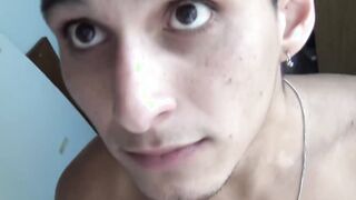 Straight Latino guy turned gay after bareback cock riding