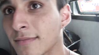 Straight Latino guy turned gay after bareback cock riding