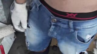 Straight Latino guy turned gay after bareback cock riding