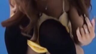 Charming Japanese chick cant hold it in and pisses herself