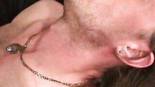 Rough stud jizzing hard after furious big cock masturbation