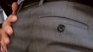 Men in suits enjoy a rough session of steamy sex at work