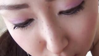 Japanese amateur sucking nipples before POV penetration