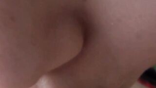 Japanese amateur sucking nipples before POV penetration