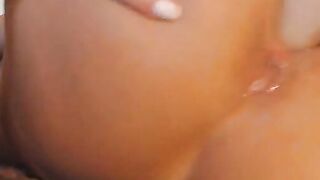 Sucking and fucking a dildo and loving it alot
