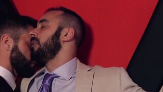 A classy pair of guys bondage ends with some nice hard anal