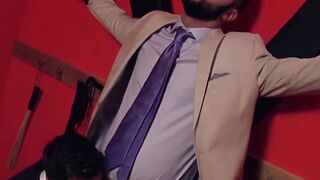 A classy pair of guys bondage ends with some nice hard anal