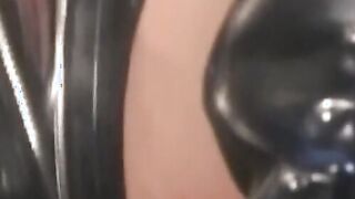 Extreme fingering and rimming of the pussy by hotties in latex suits