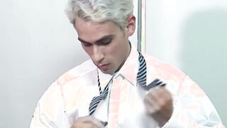 Kinky young dude has hardcore threesome with older gays