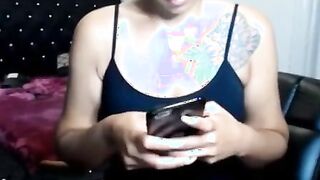 Hot Ebony pleasures her pussy for you