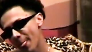 Young twink in glasses fucks blowup doll in solo wanking