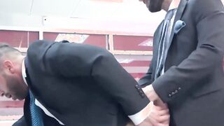 elegant Hector De Silva is an executive hunk with a doggy style