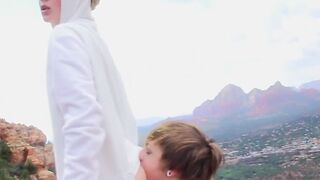 Outdoorsy gay Benjamin Riley cums hard while riding crude dick
