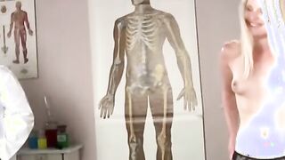 Slender blondes big cock filled with sly doctors tight ass