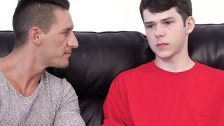 With a cute stepson and a hot stepsdad forbidden family sex