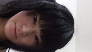 Asian teen films herself farting in lingerie solo