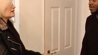 sultry UK grandmother Lacey Starr riding an interracial BBC show