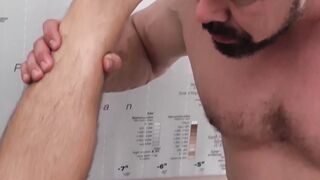 Inked stepson is more than glad to take daddy deep inside
