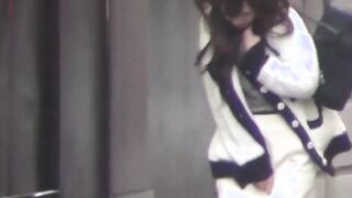 Japanese doll recorded peeing with stowed away voyeur cam