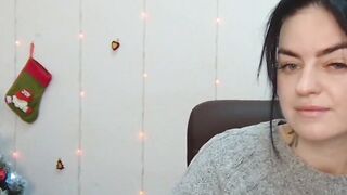 Dark haired amateur Ukrainian babe on webcam