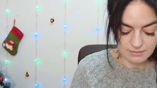 Dark haired amateur Ukrainian babe on webcam