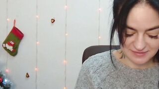 Dark haired amateur Ukrainian babe on webcam