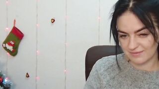 Dark haired amateur Ukrainian babe on webcam