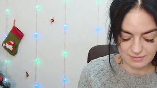Dark haired amateur Ukrainian babe on webcam