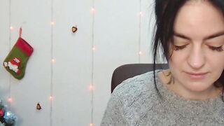 Dark haired amateur Ukrainian babe on webcam