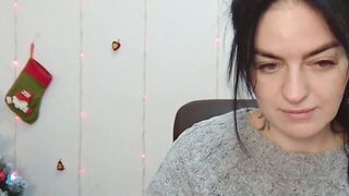 Dark haired amateur Ukrainian babe on webcam