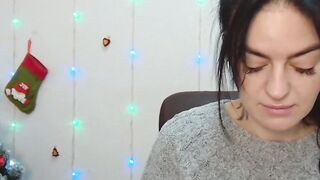 Dark haired amateur Ukrainian babe on webcam