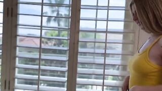 Busty blonde on roller blades wants dick