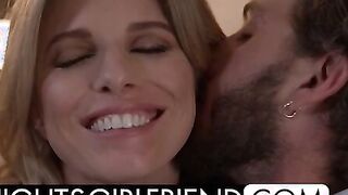 Cory Chase lets fan see her bathe before fucking him
