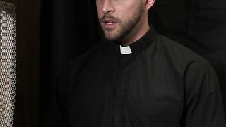 Innocent brunette seminarian loves rough ass pounding