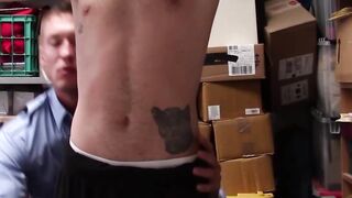 Tatted young perp Penetrated by a horny cop till he cums