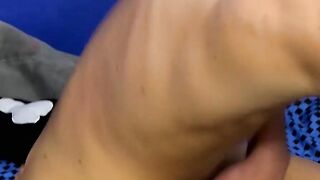 Skinny butt buddy takes it in the ass from his boyfriend